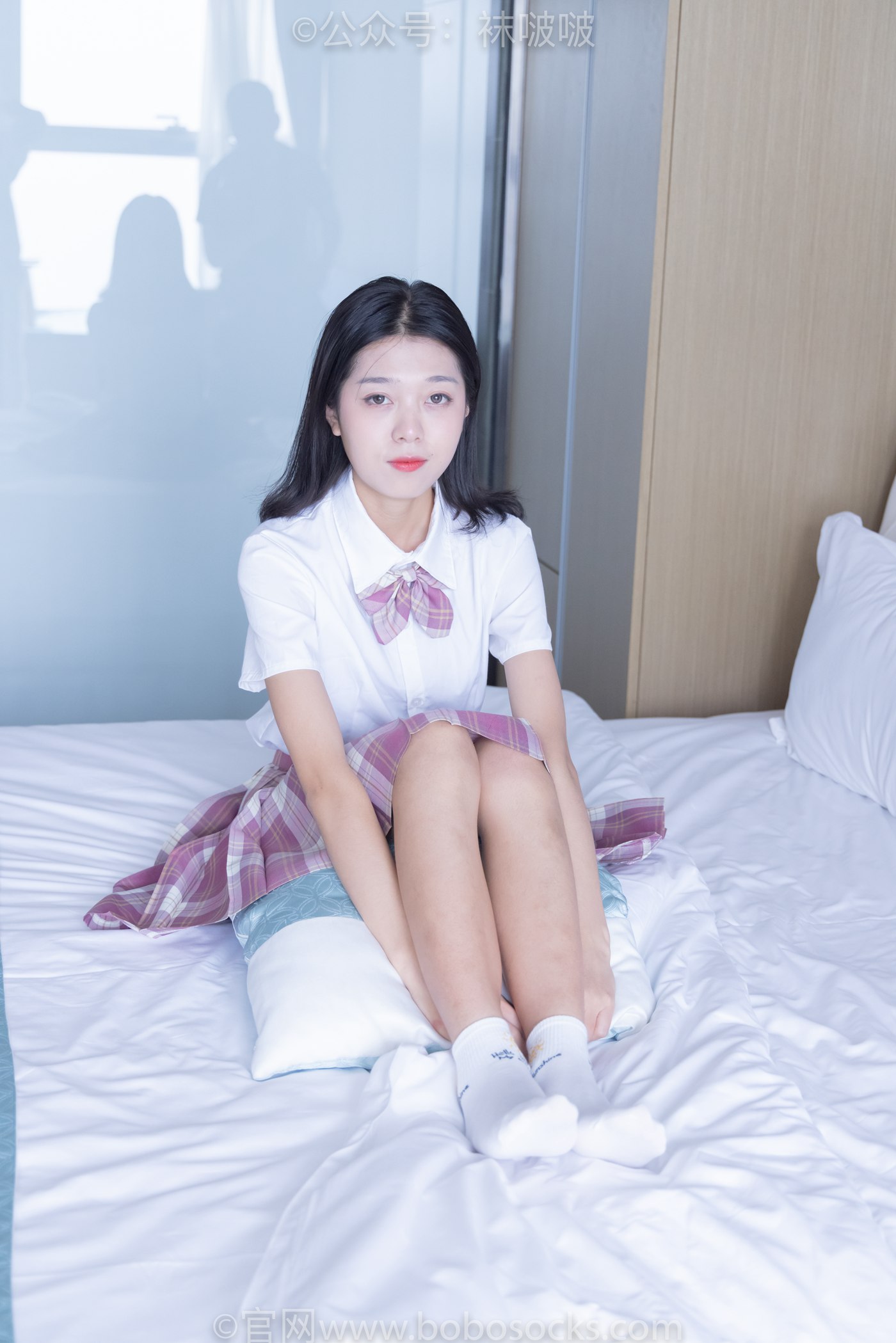 图片[55]-[BoBoSocks袜啵啵]NO.052 瑶瑶-JK制服、帆布鞋、白棉袜、裸足[133P] – 速更版-美库