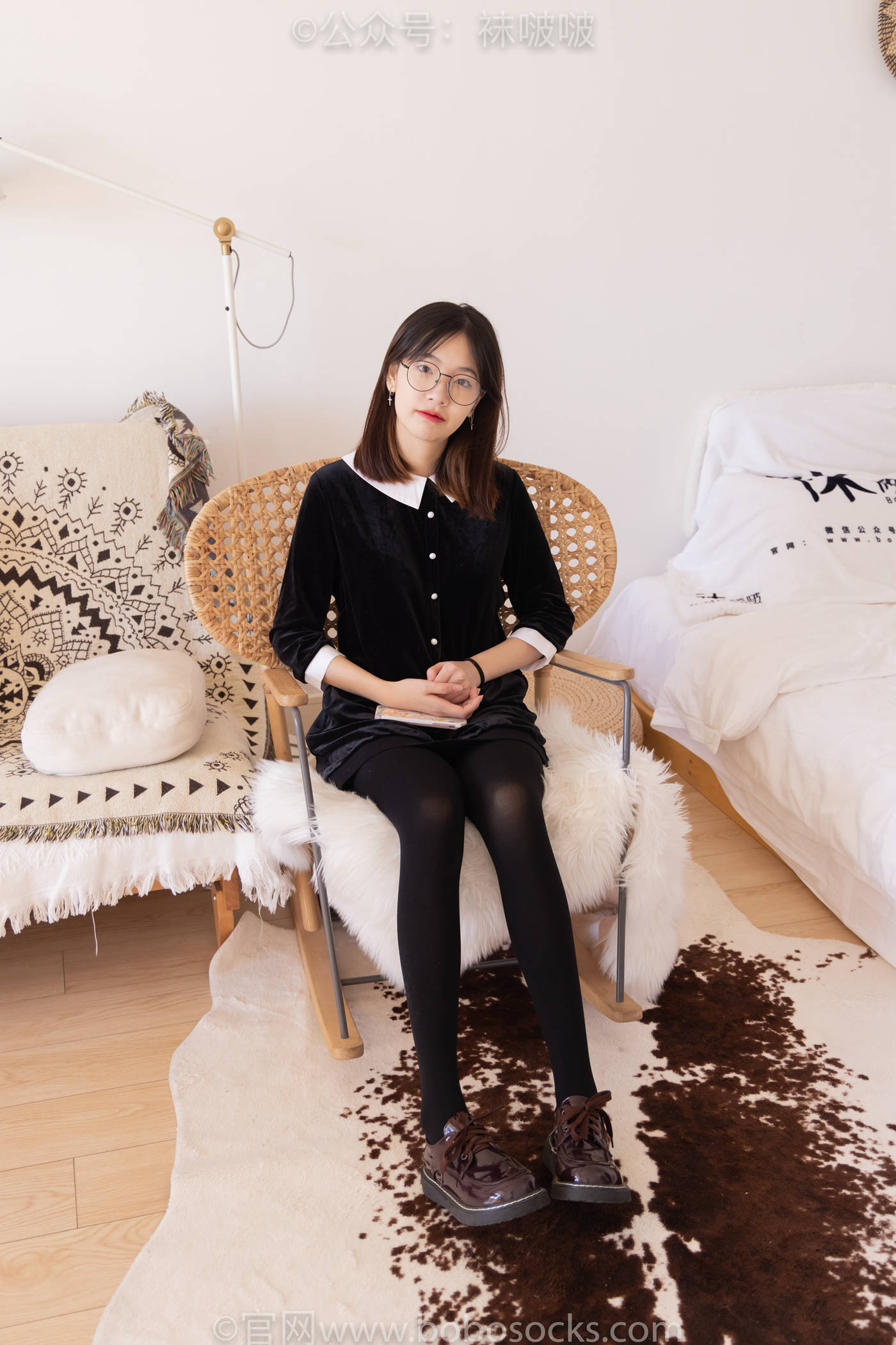 图片[13]-[BoBoSocks袜啵啵]NO.053 小甜豆-皮鞋、厚黑丝、黑色蕾丝船袜[143P] – 速更版-美库