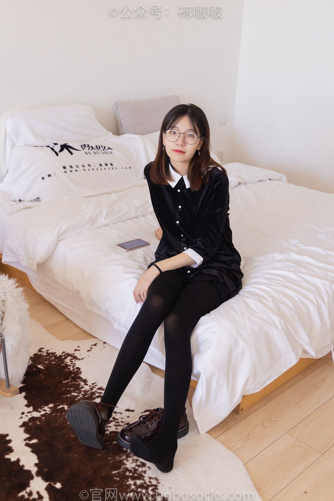 图片[21]-[BoBoSocks袜啵啵]NO.053 小甜豆-皮鞋、厚黑丝、黑色蕾丝船袜[143P] – 速更版-美库