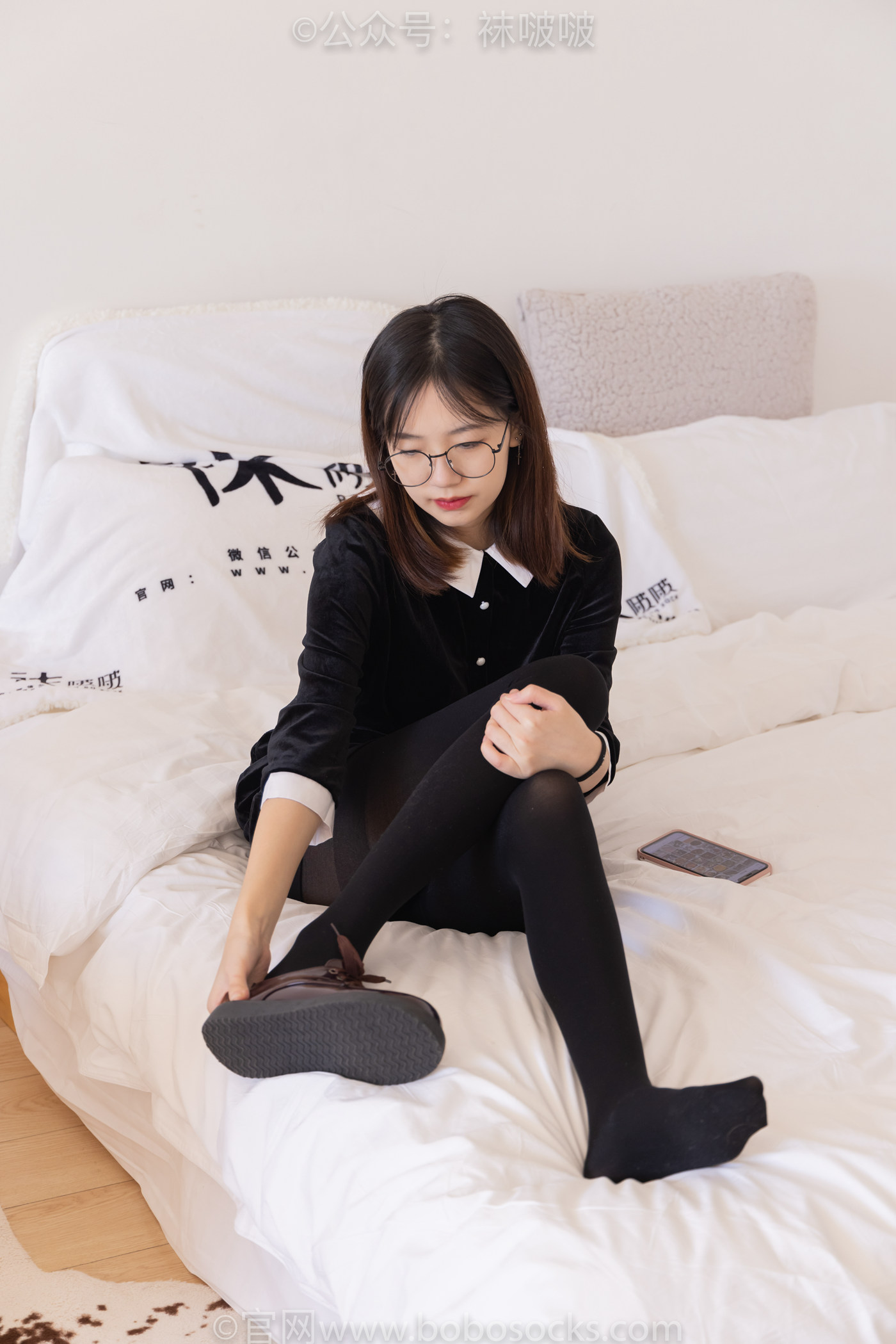 图片[31]-[BoBoSocks袜啵啵]NO.053 小甜豆-皮鞋、厚黑丝、黑色蕾丝船袜[143P] – 速更版-美库