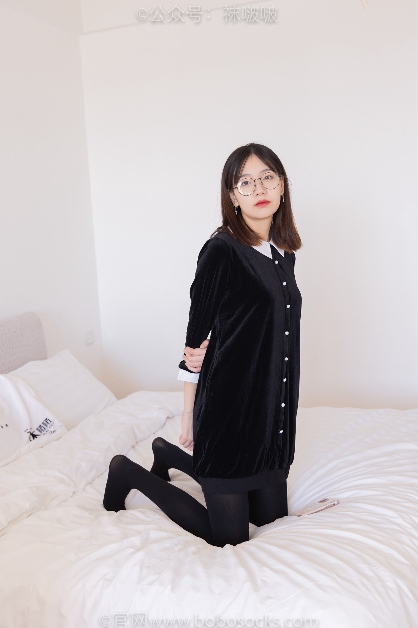 图片[57]-[BoBoSocks袜啵啵]NO.053 小甜豆-皮鞋、厚黑丝、黑色蕾丝船袜[143P] – 速更版-美库