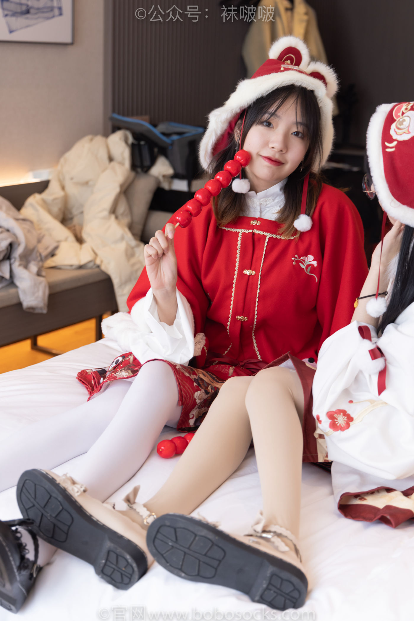 图片[18]-[BoBoSocks袜啵啵]NO.054 小甜豆与稚予-给大家拜年啦[139P] – 速更版-美库