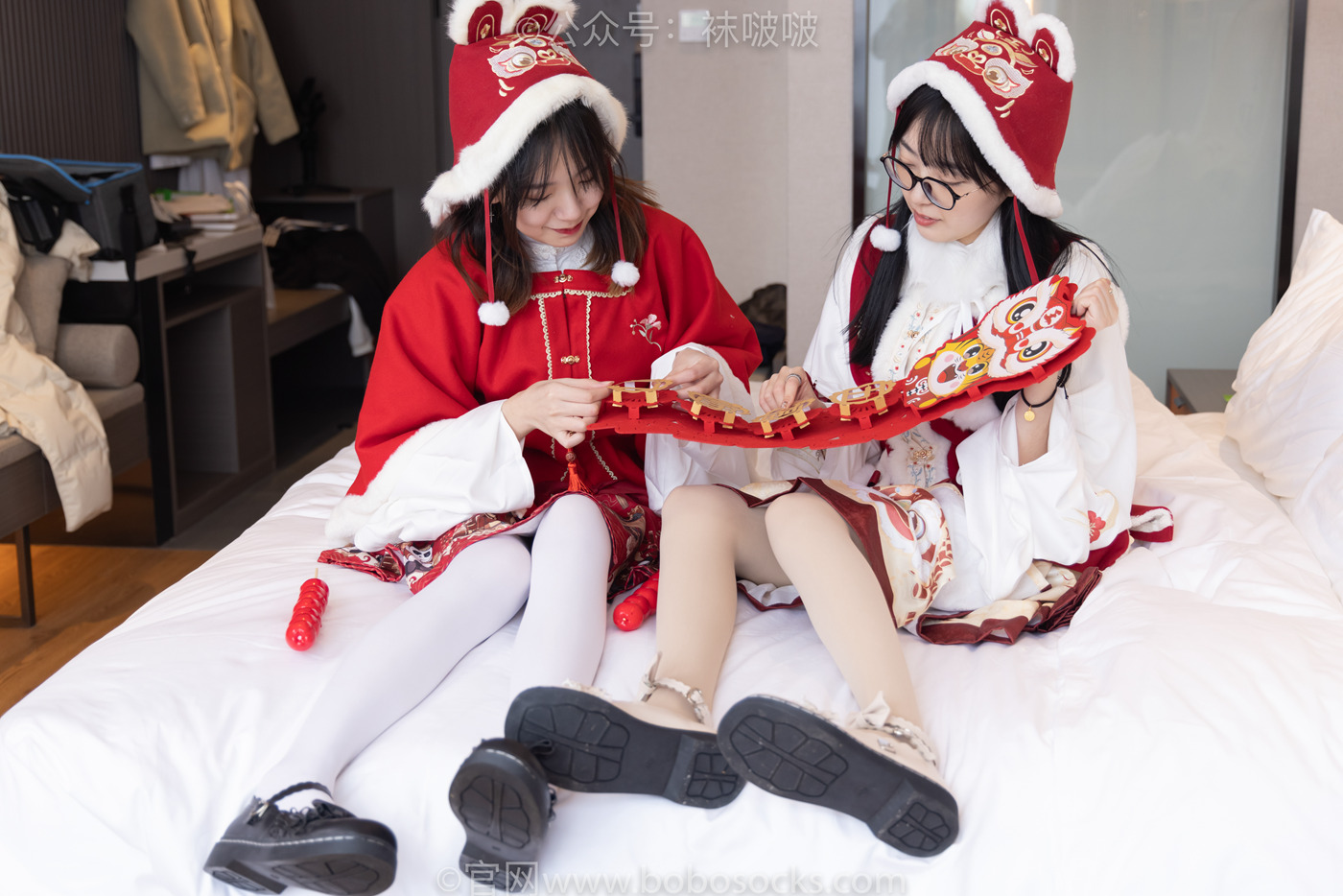 图片[19]-[BoBoSocks袜啵啵]NO.054 小甜豆与稚予-给大家拜年啦[139P] – 速更版-美库