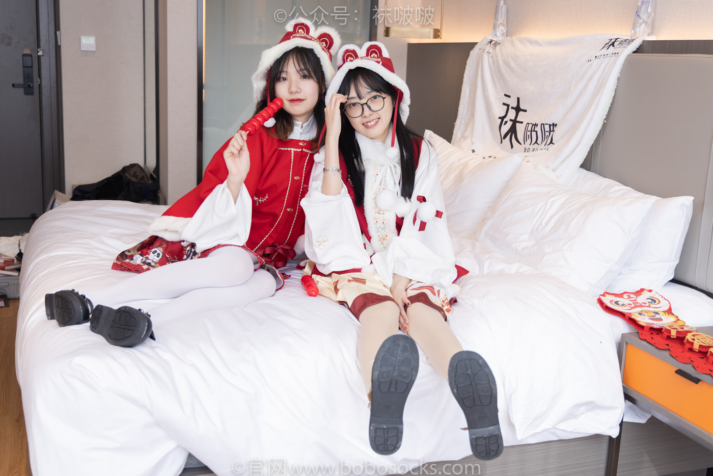 图片[21]-[BoBoSocks袜啵啵]NO.054 小甜豆与稚予-给大家拜年啦[139P] – 速更版-美库