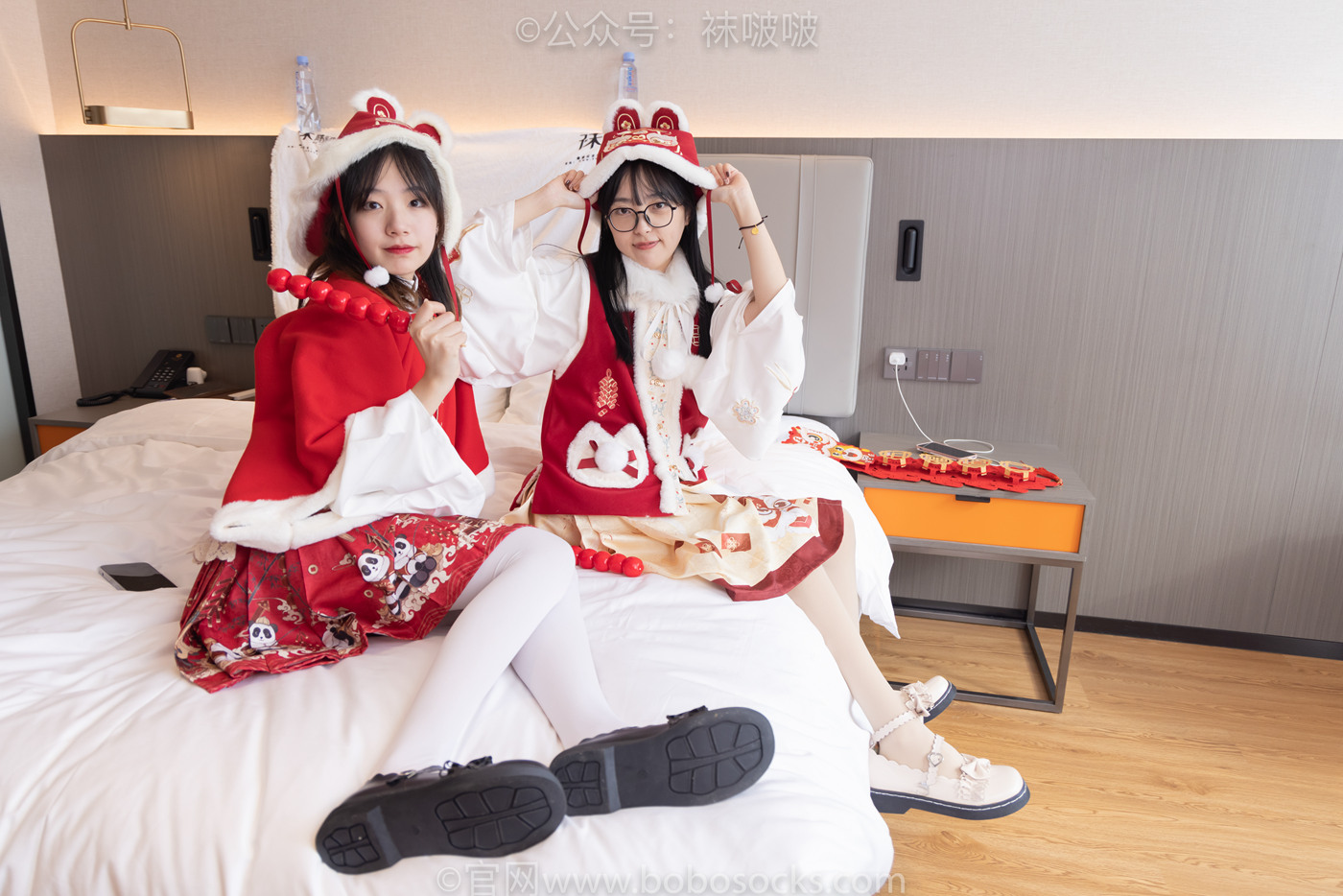 图片[23]-[BoBoSocks袜啵啵]NO.054 小甜豆与稚予-给大家拜年啦[139P] – 速更版-美库