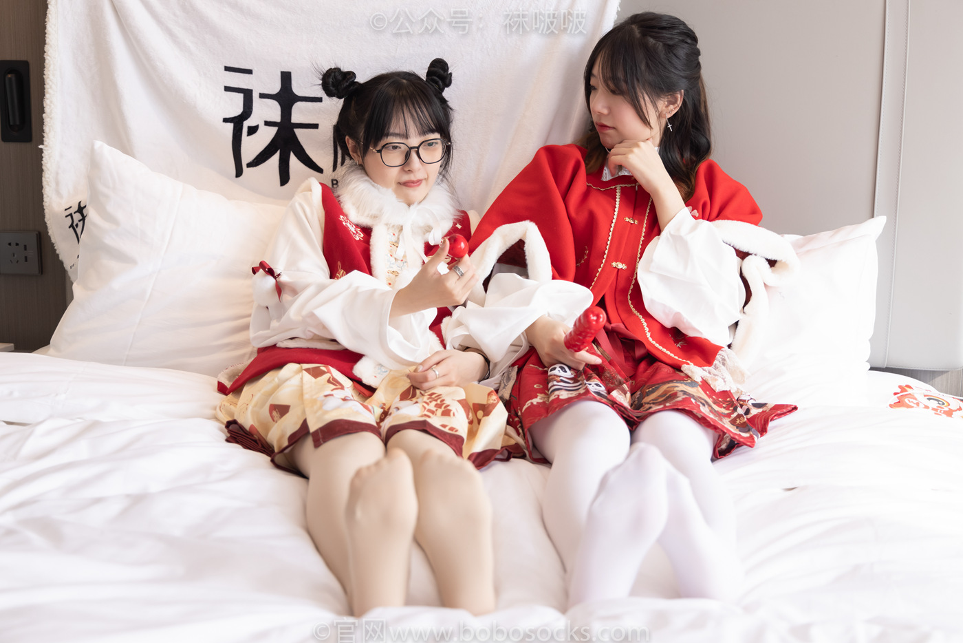 图片[44]-[BoBoSocks袜啵啵]NO.054 小甜豆与稚予-给大家拜年啦[139P] – 速更版-美库