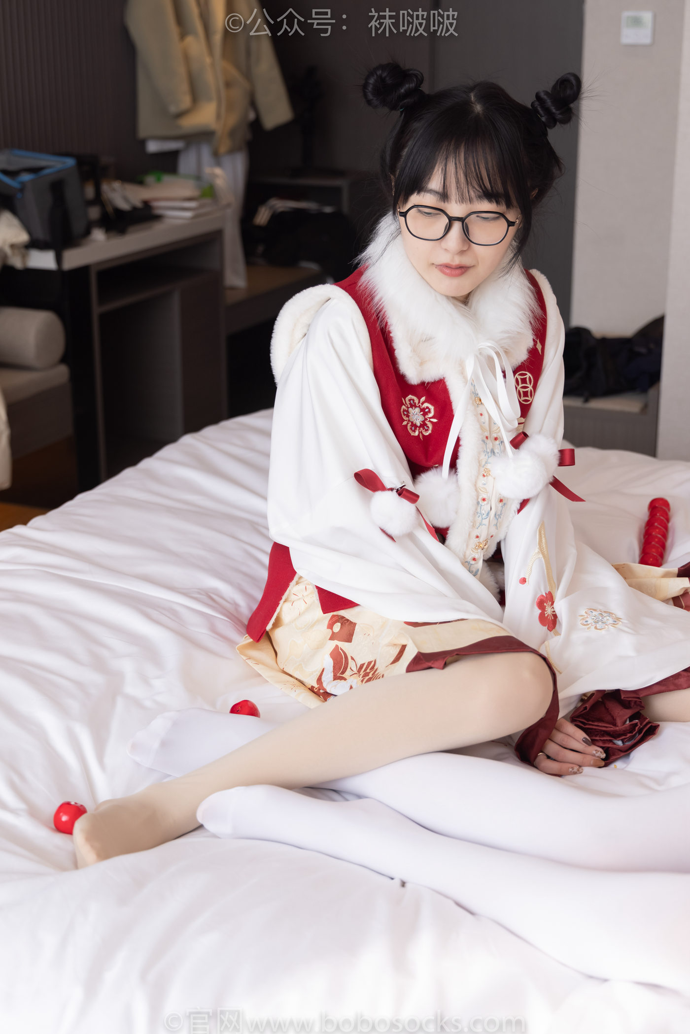 图片[64]-[BoBoSocks袜啵啵]NO.054 小甜豆与稚予-给大家拜年啦[139P] – 速更版-美库