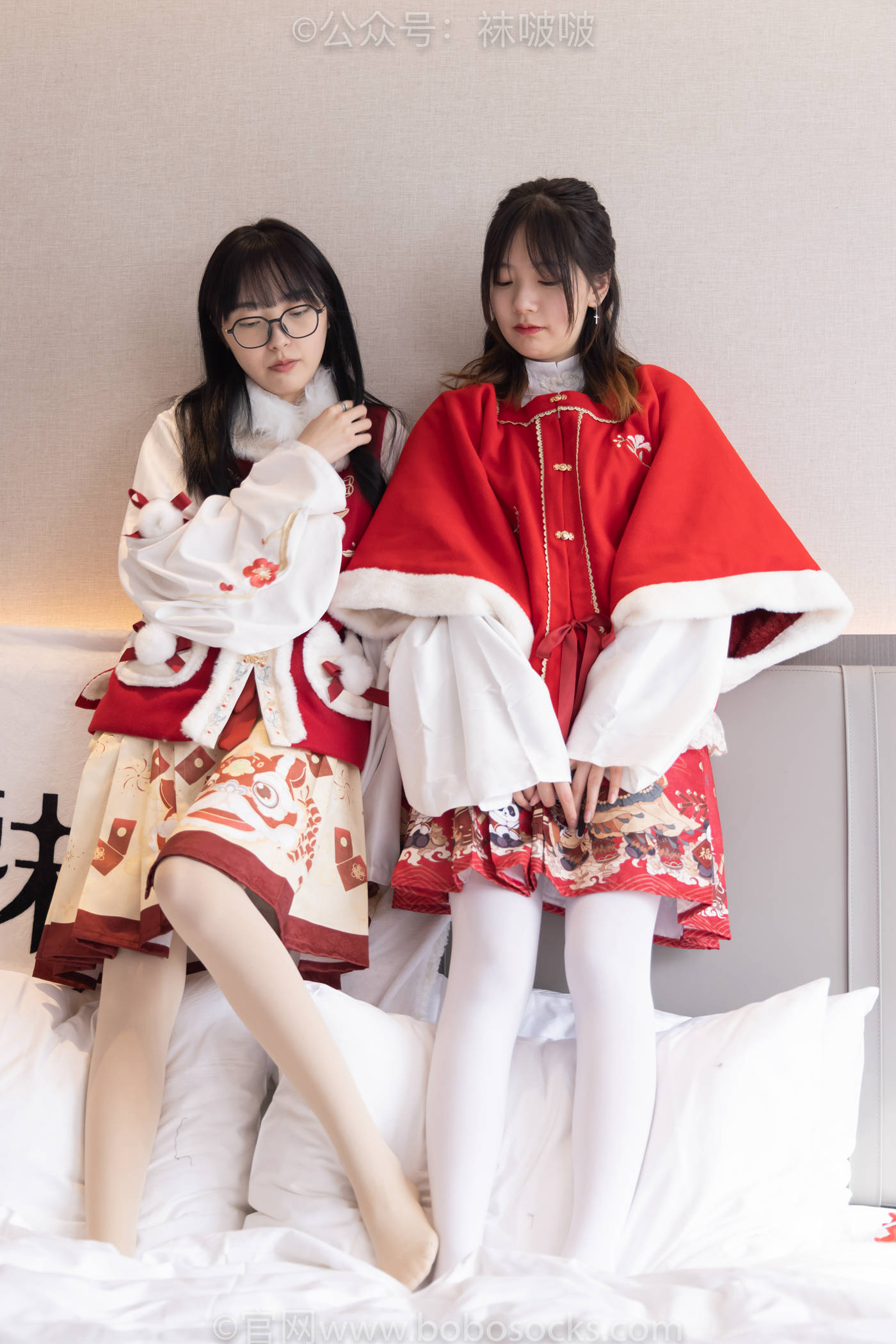 图片[110]-[BoBoSocks袜啵啵]NO.054 小甜豆与稚予-给大家拜年啦[139P] – 速更版-美库