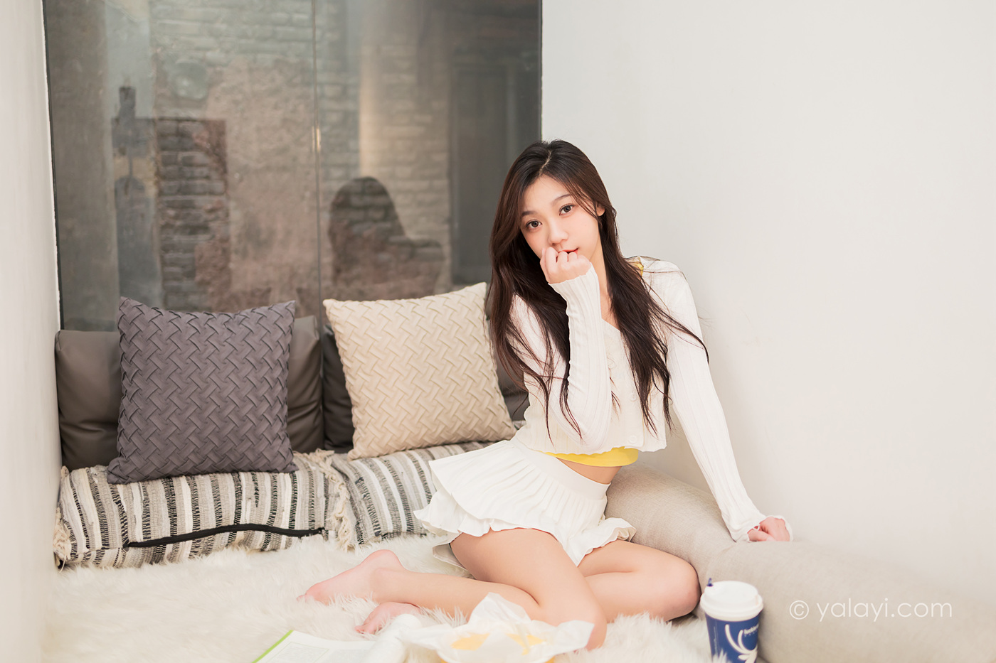 图片[45]-[YALAYI雅拉伊] 2022.04.29 NO.926 太幸运 梓瑶[47P] – 速更版-美库