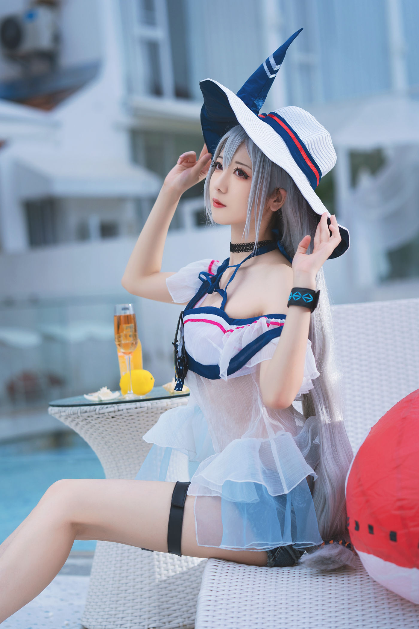 图片[17]-弥音音 明日方舟 斯卡蒂泳装 [24P] – 速更版-美库