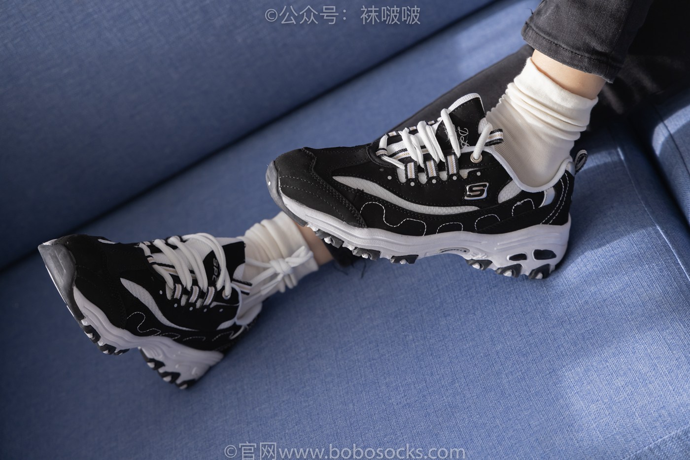 图片[27]-[BoBoSocks袜啵啵]NO.055 稚予-斯凯奇运动鞋、白棉袜、黑棉袜[139P] – 速更版-美库