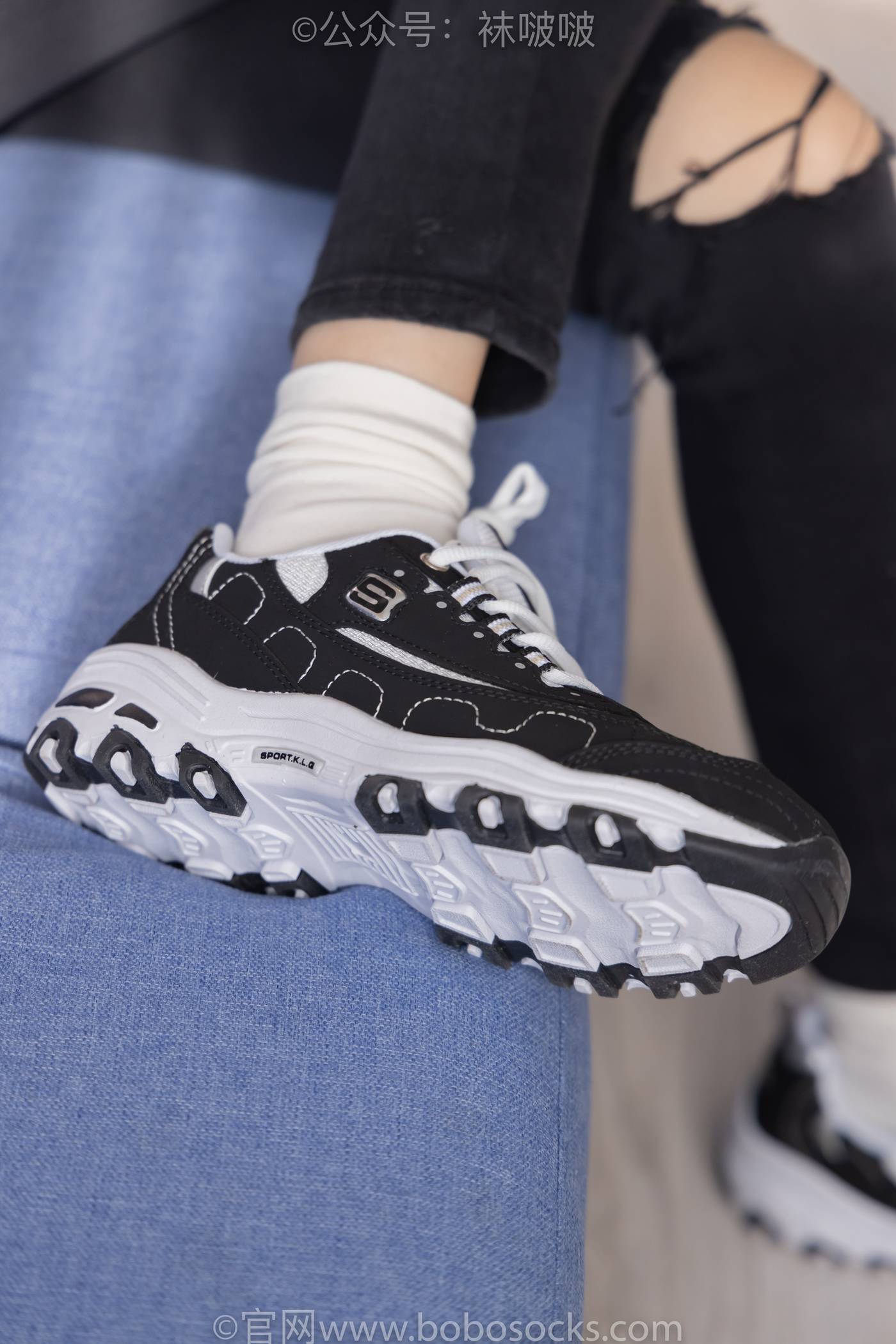图片[36]-[BoBoSocks袜啵啵]NO.055 稚予-斯凯奇运动鞋、白棉袜、黑棉袜[139P] – 速更版-美库