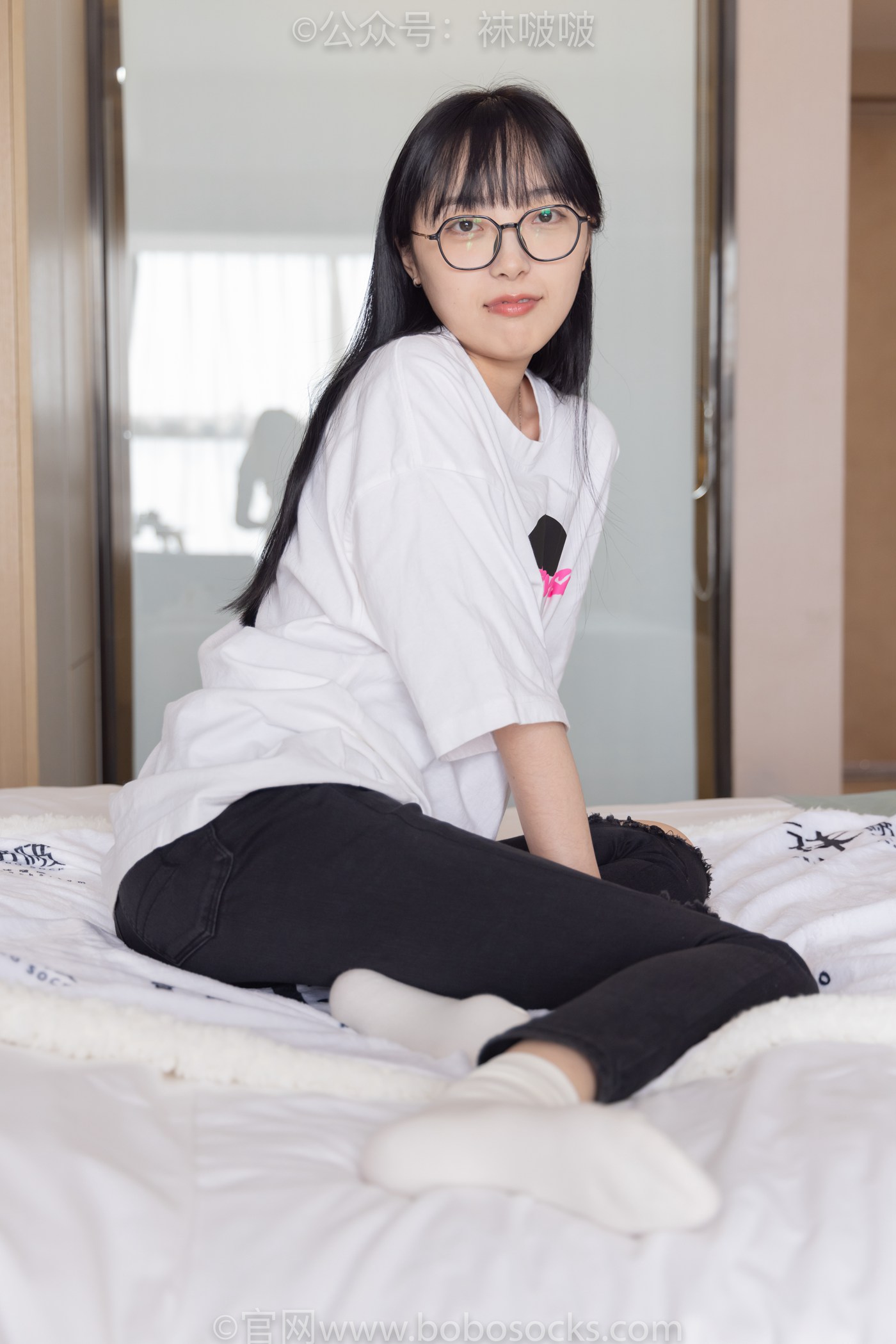 图片[74]-[BoBoSocks袜啵啵]NO.055 稚予-斯凯奇运动鞋、白棉袜、黑棉袜[139P] – 速更版-美库