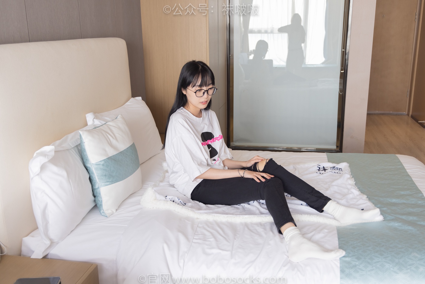 图片[77]-[BoBoSocks袜啵啵]NO.055 稚予-斯凯奇运动鞋、白棉袜、黑棉袜[139P] – 速更版-美库