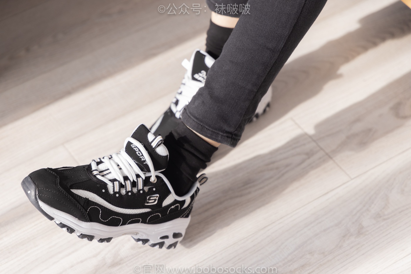 图片[80]-[BoBoSocks袜啵啵]NO.055 稚予-斯凯奇运动鞋、白棉袜、黑棉袜[139P] – 速更版-美库