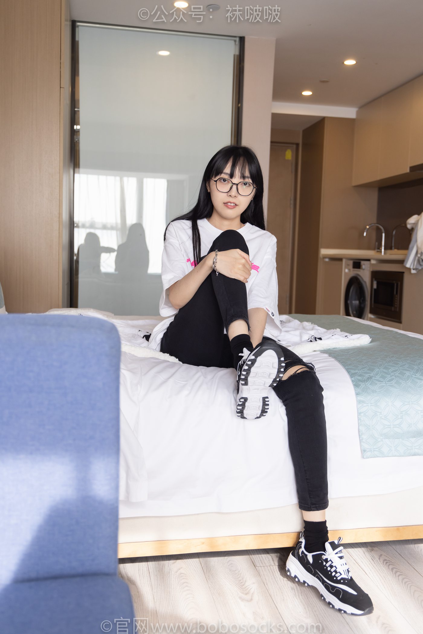 图片[94]-[BoBoSocks袜啵啵]NO.055 稚予-斯凯奇运动鞋、白棉袜、黑棉袜[139P] – 速更版-美库