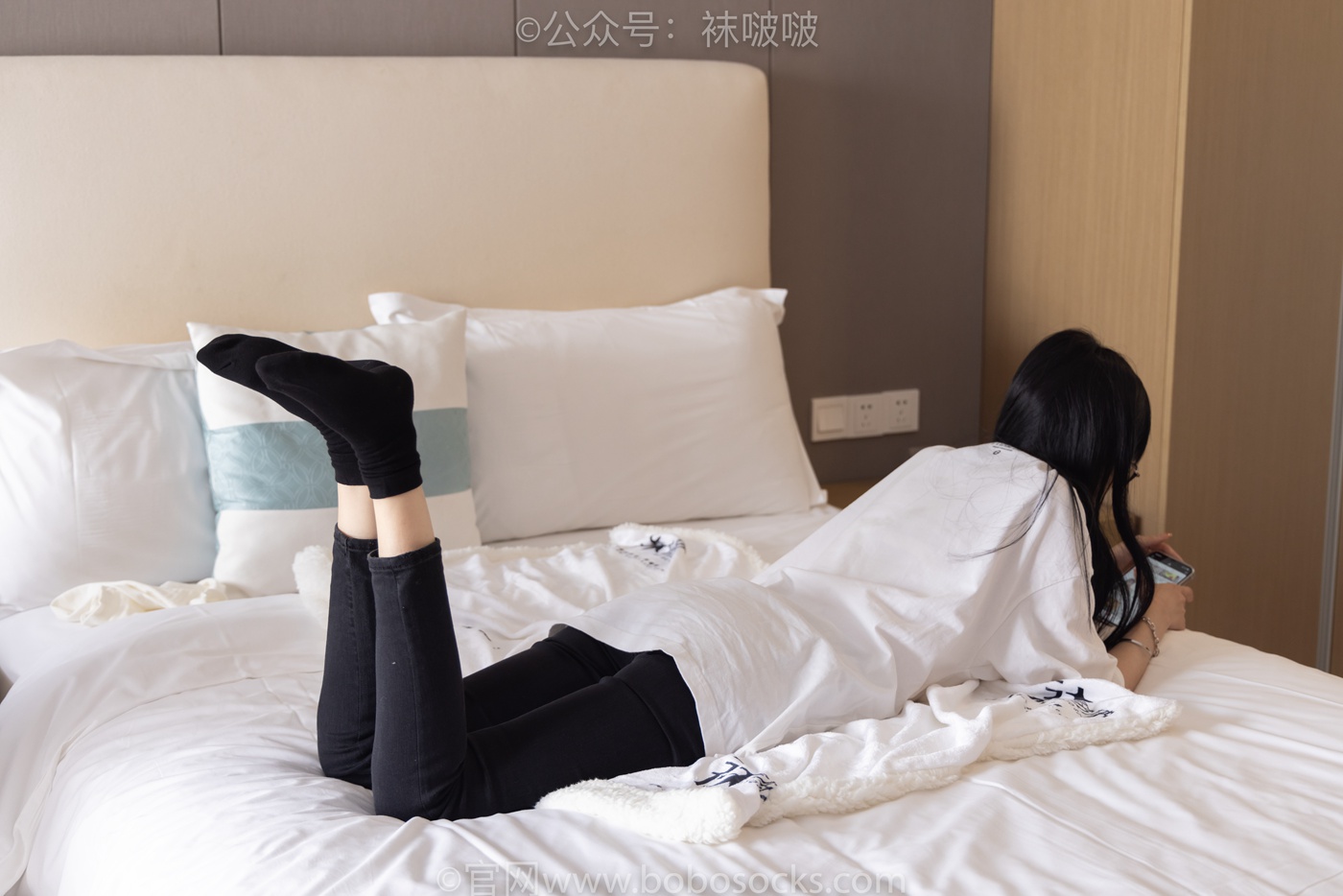 图片[112]-[BoBoSocks袜啵啵]NO.055 稚予-斯凯奇运动鞋、白棉袜、黑棉袜[139P] – 速更版-美库