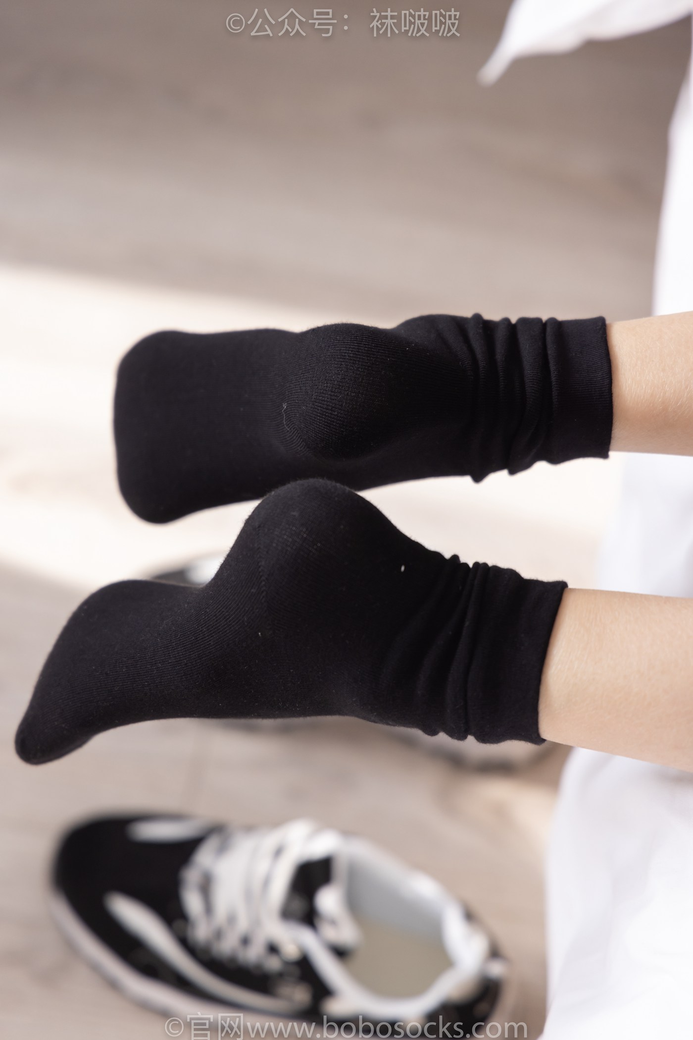 图片[117]-[BoBoSocks袜啵啵]NO.055 稚予-斯凯奇运动鞋、白棉袜、黑棉袜[139P] – 速更版-美库