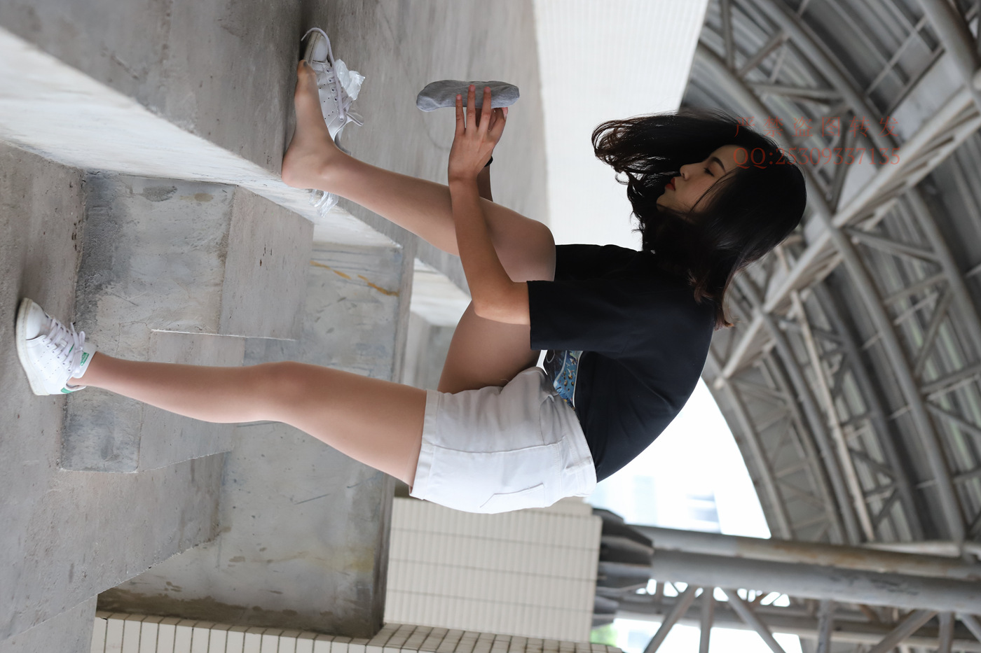 图片[24]-大西瓜爱牙膏-2018 7.8月活动 模特2（二） 贝壳头户外肉丝+船袜 (1)[124P] – 速更版-美库