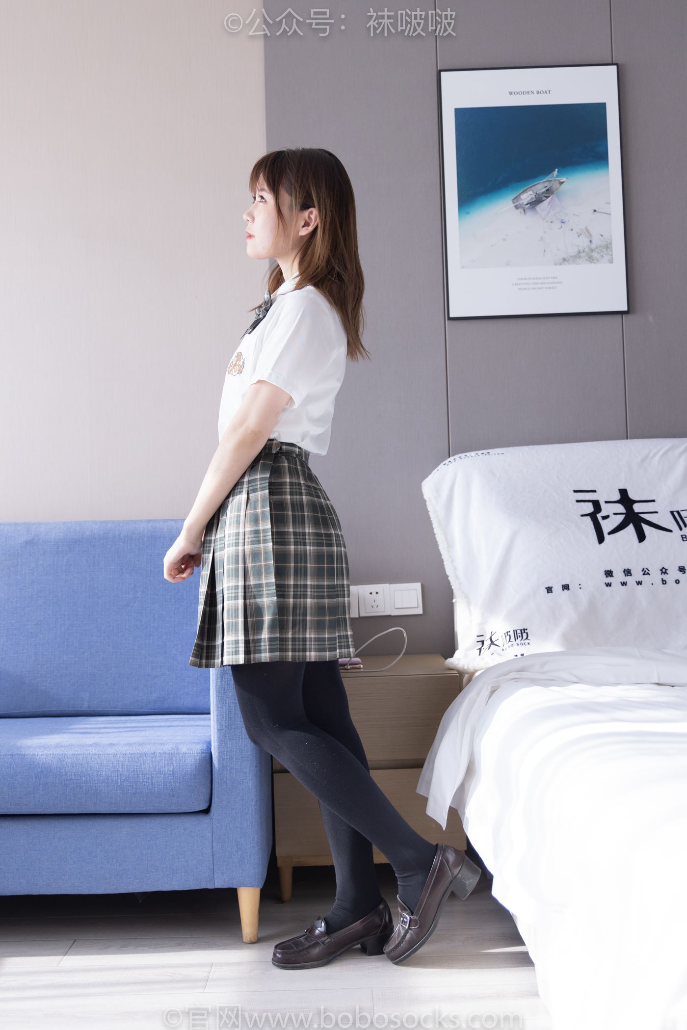 图片[134]-[BoBoSocks袜啵啵]NO.056 朵朵-JK制服、皮鞋、厚黑丝[135P] – 速更版-美库
