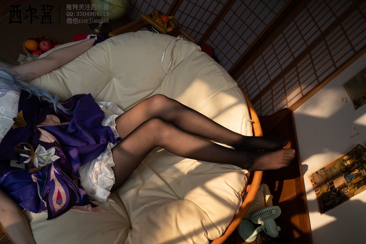 图片[93]-西尔酱 刻晴黑丝[104P] – 速更版-美库