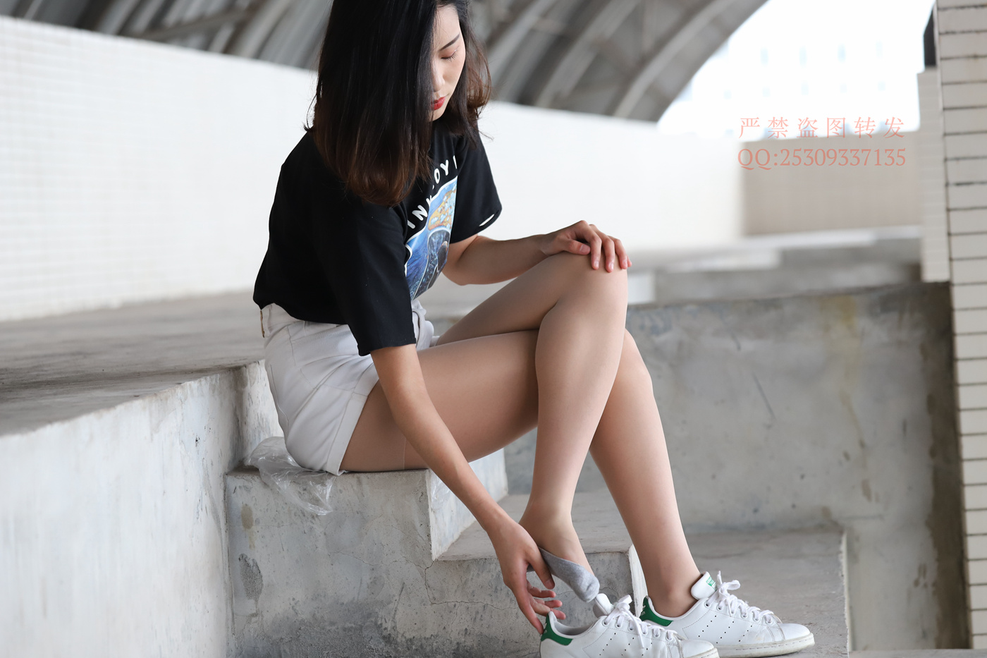 图片[45]-大西瓜爱牙膏-2018 7.8月活动 模特2（二） 贝壳头户外肉丝+船袜 (3)[150P] – 速更版-美库