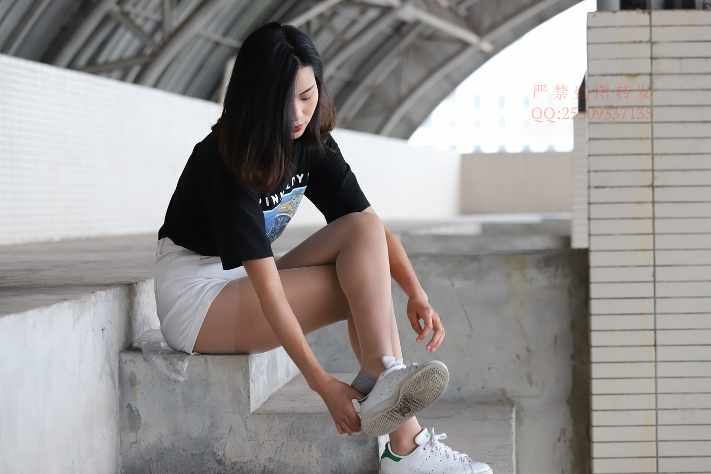 图片[54]-大西瓜爱牙膏-2018 7.8月活动 模特2（二） 贝壳头户外肉丝+船袜 (3)[150P] – 速更版-美库