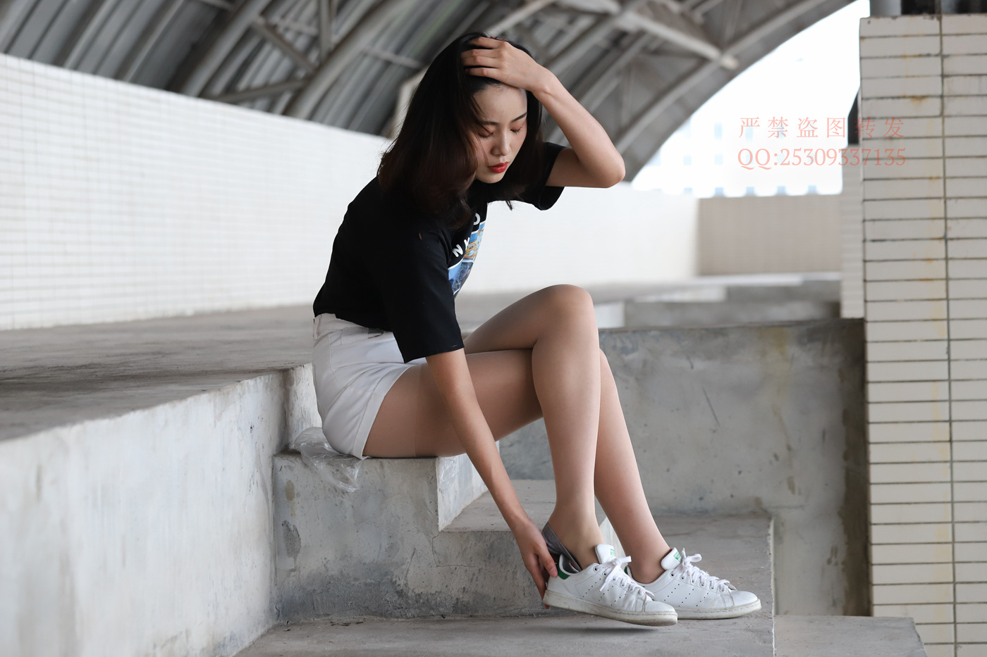 图片[60]-大西瓜爱牙膏-2018 7.8月活动 模特2（二） 贝壳头户外肉丝+船袜 (3)[150P] – 速更版-美库