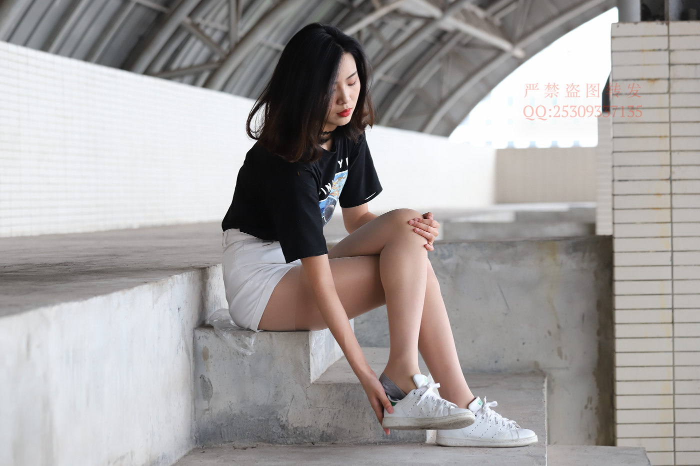 图片[59]-大西瓜爱牙膏-2018 7.8月活动 模特2（二） 贝壳头户外肉丝+船袜 (3)[150P] – 速更版-美库