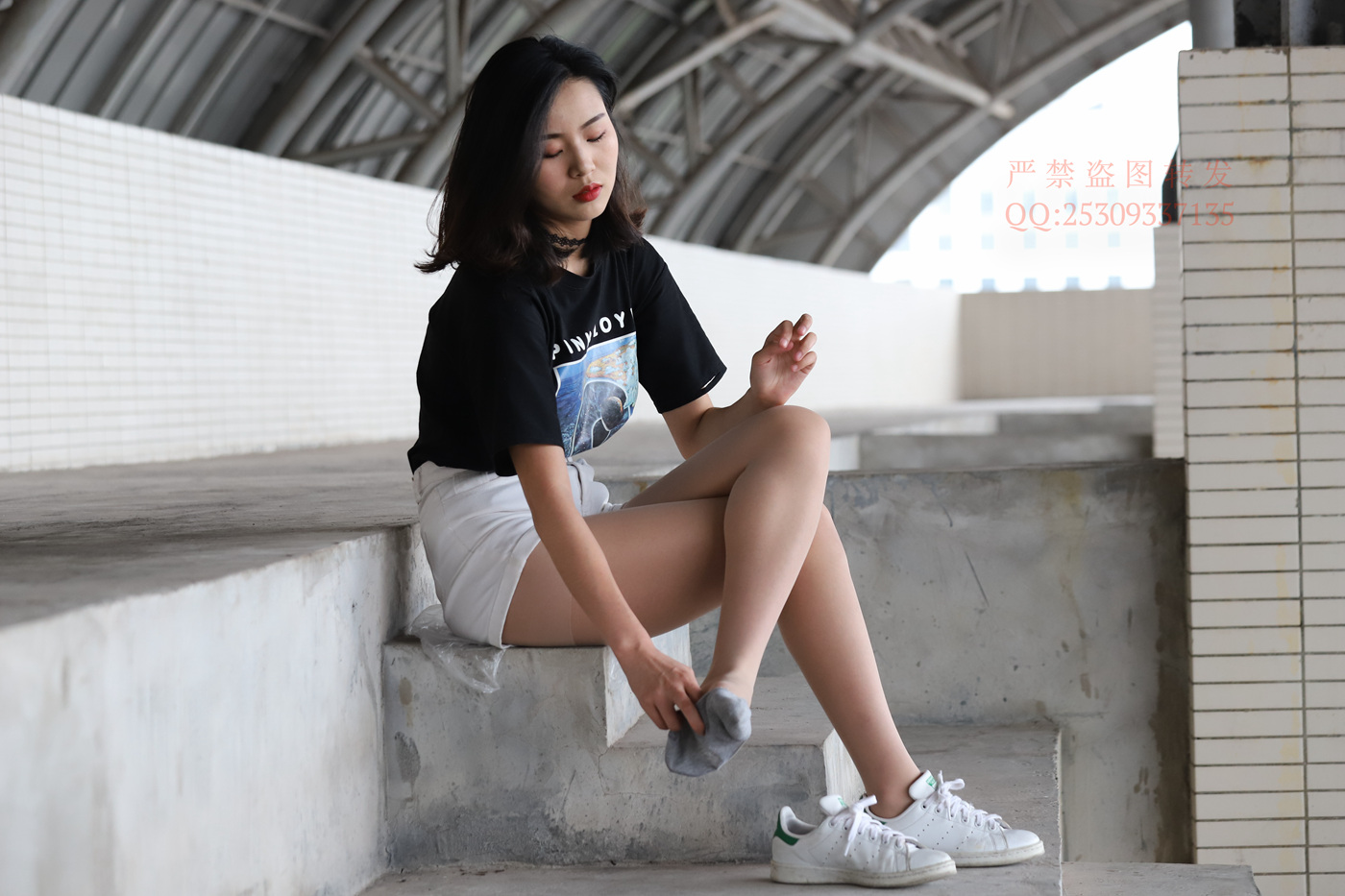 图片[62]-大西瓜爱牙膏-2018 7.8月活动 模特2（二） 贝壳头户外肉丝+船袜 (3)[150P] – 速更版-美库