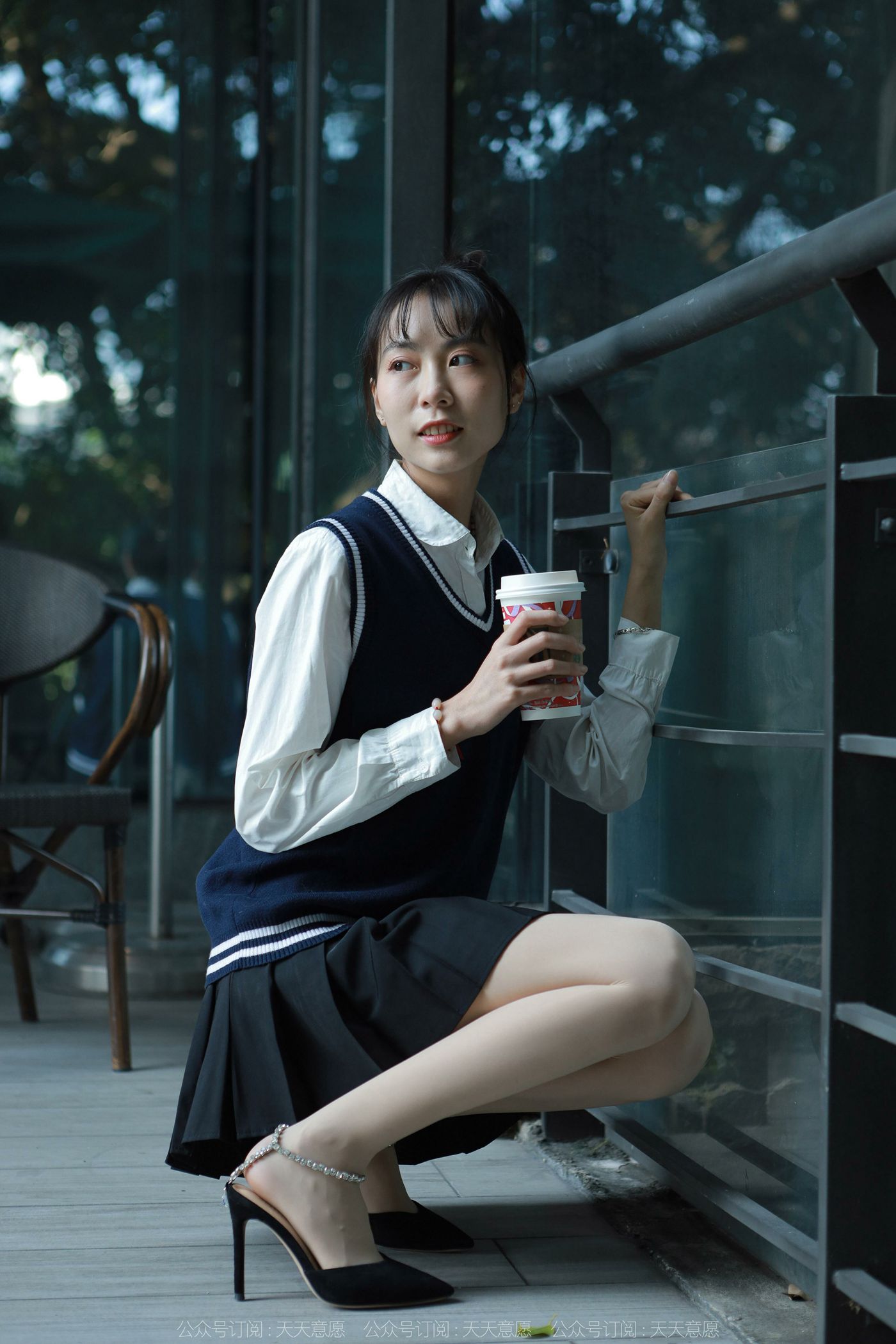 图片[56]-[IESS异思趣向] 2022.01.10 丝享家985：团团《纯玉学苑装》[94P] – 速更版-美库