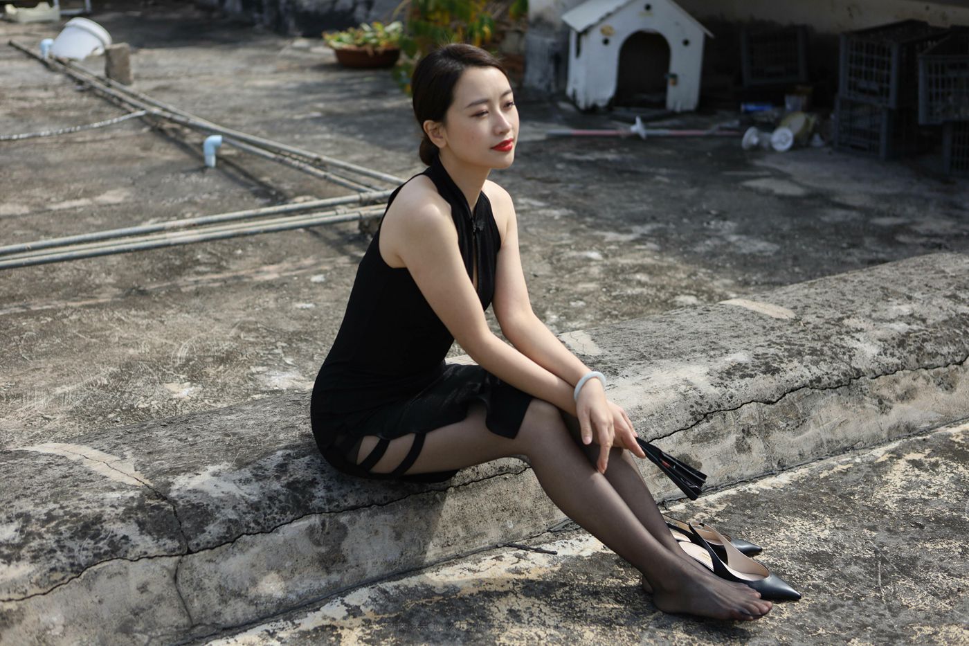 图片[78]-[IESS异思趣向] 2022.01.12 丝享家986：小婕《天台旗袍秀》[94P] – 速更版-美库