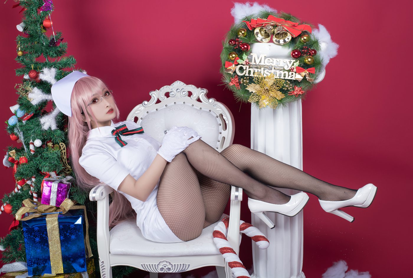 图片[21]-洛璃LoLiSAMA – 圣诞南丁格尔[56P] – 速更版-美库