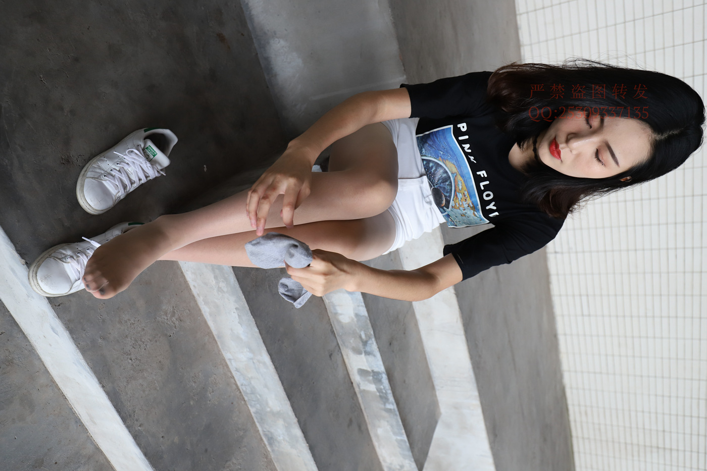 图片[10]-大西瓜爱牙膏-2018 7.8月活动 模特2（二） 贝壳头户外肉丝+船袜 (5)[124P] – 速更版-美库