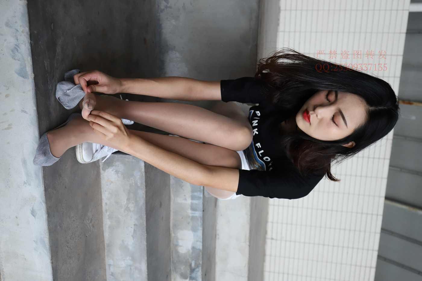 图片[51]-大西瓜爱牙膏-2018 7.8月活动 模特2（二） 贝壳头户外肉丝+船袜 (6)[155P] – 速更版-美库