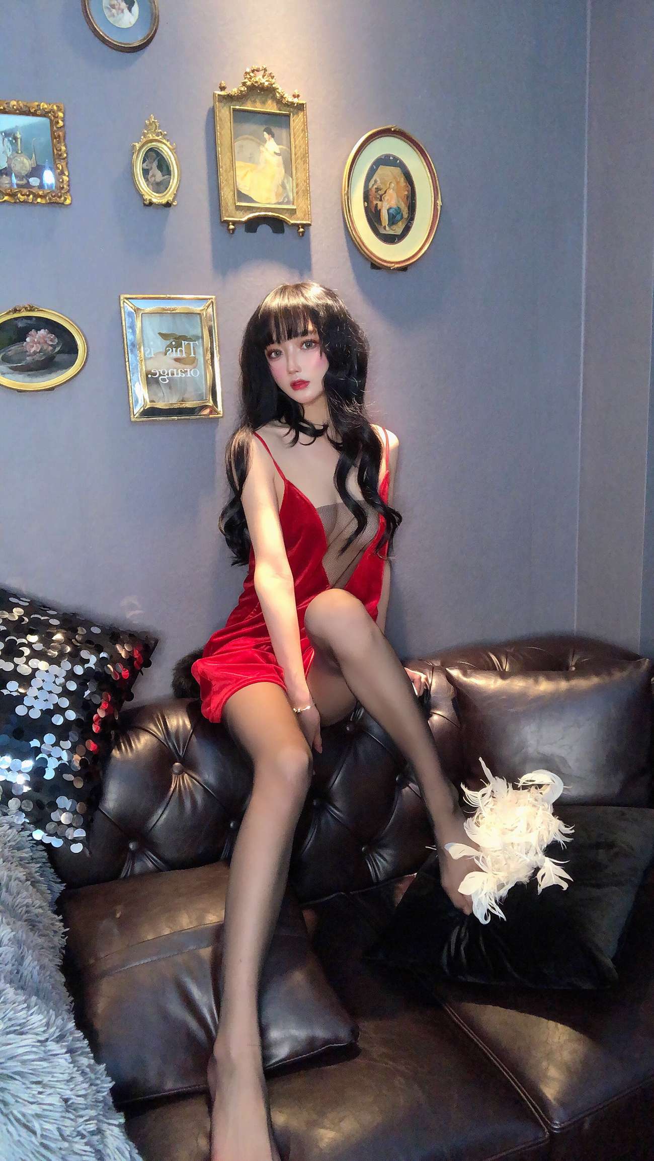 图片[6]-阿包也是兔娘 – 红丝绒睡衣[18P] – 速更版-美库