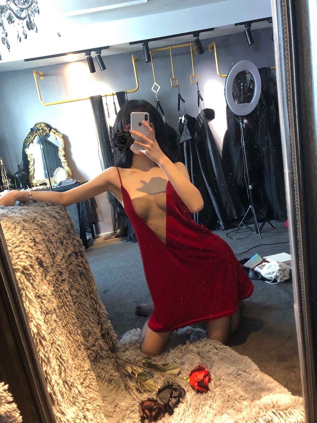 图片[16]-阿包也是兔娘 – 红丝绒睡衣[18P] – 速更版-美库