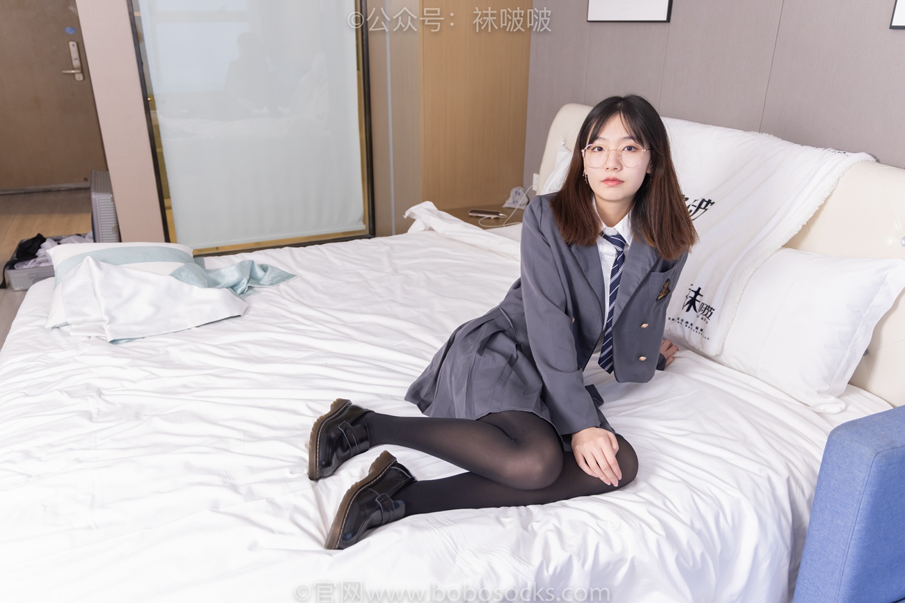 图片[30]-[BoBoSocks袜啵啵]NO.060 小甜豆-JK制服、皮鞋、厚黑丝[131P] – 速更版-美库