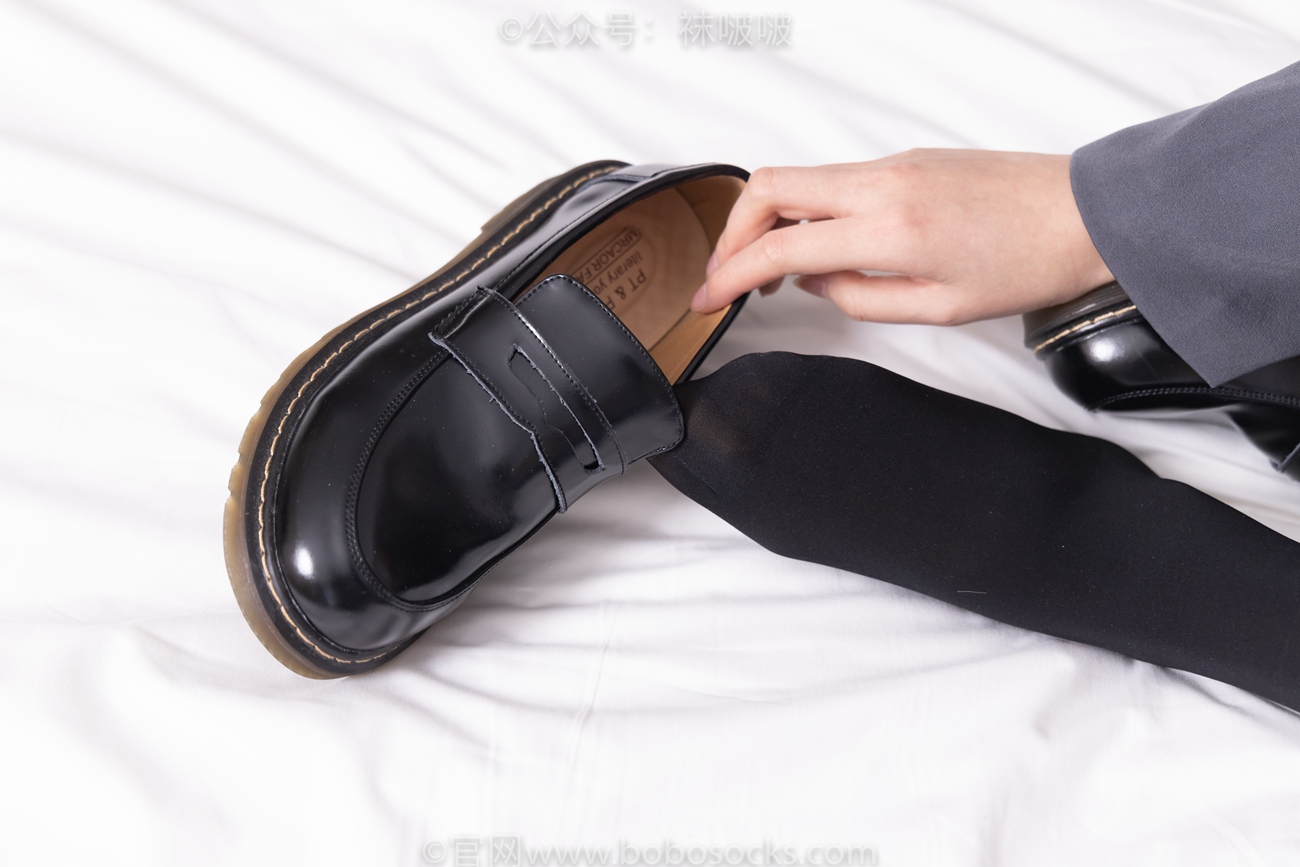 图片[38]-[BoBoSocks袜啵啵]NO.060 小甜豆-JK制服、皮鞋、厚黑丝[131P] – 速更版-美库