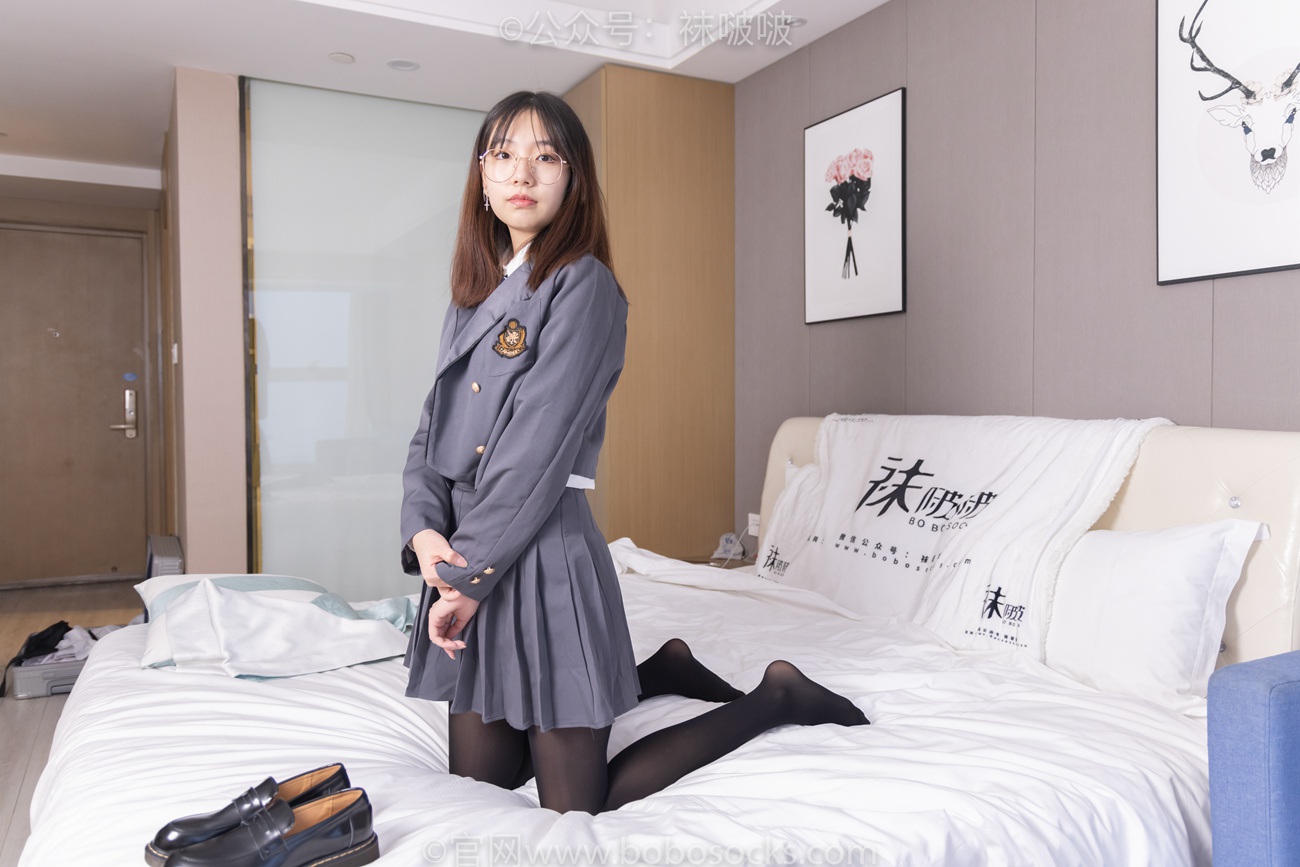 图片[69]-[BoBoSocks袜啵啵]NO.060 小甜豆-JK制服、皮鞋、厚黑丝[131P] – 速更版-美库