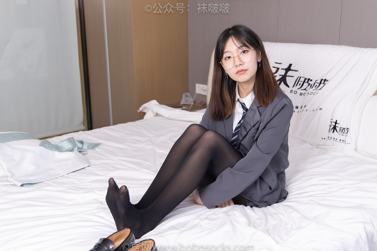 图片[87]-[BoBoSocks袜啵啵]NO.060 小甜豆-JK制服、皮鞋、厚黑丝[131P] – 速更版-美库