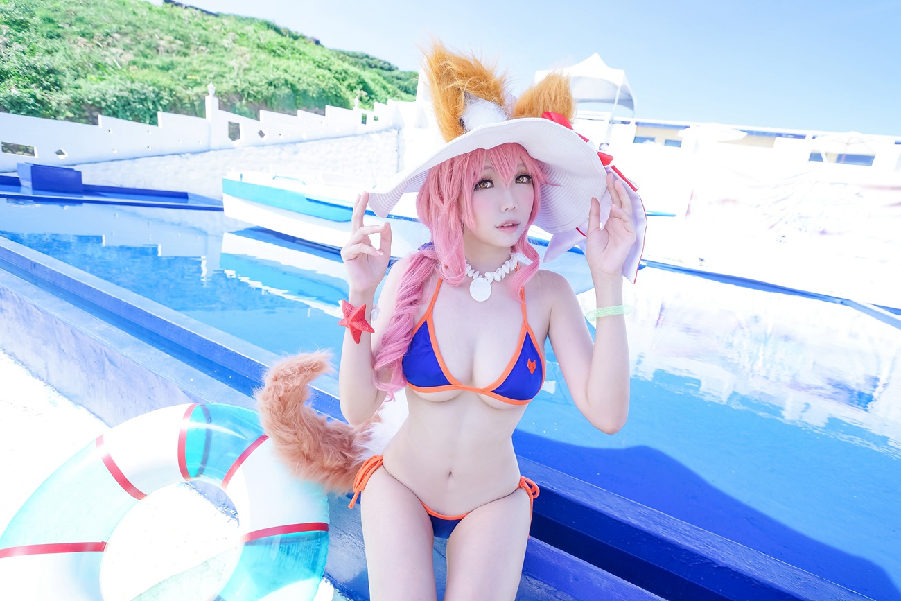 图片[16]-Ely_eee(ElyEE子) – 玉藻前泳装[24P] – 速更版-美库