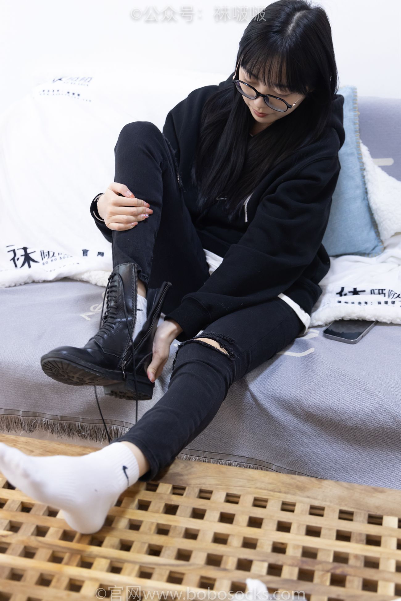 图片[50]-[BoBoSocks袜啵啵]NO.061 稚予-短靴、白棉袜、裸足[145P] – 速更版-美库