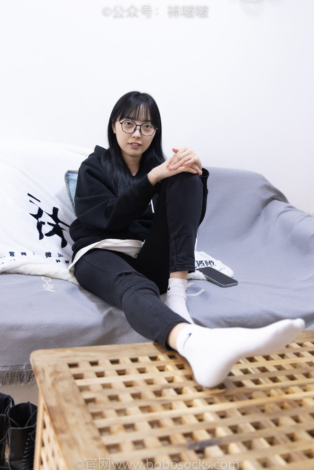 图片[61]-[BoBoSocks袜啵啵]NO.061 稚予-短靴、白棉袜、裸足[145P] – 速更版-美库