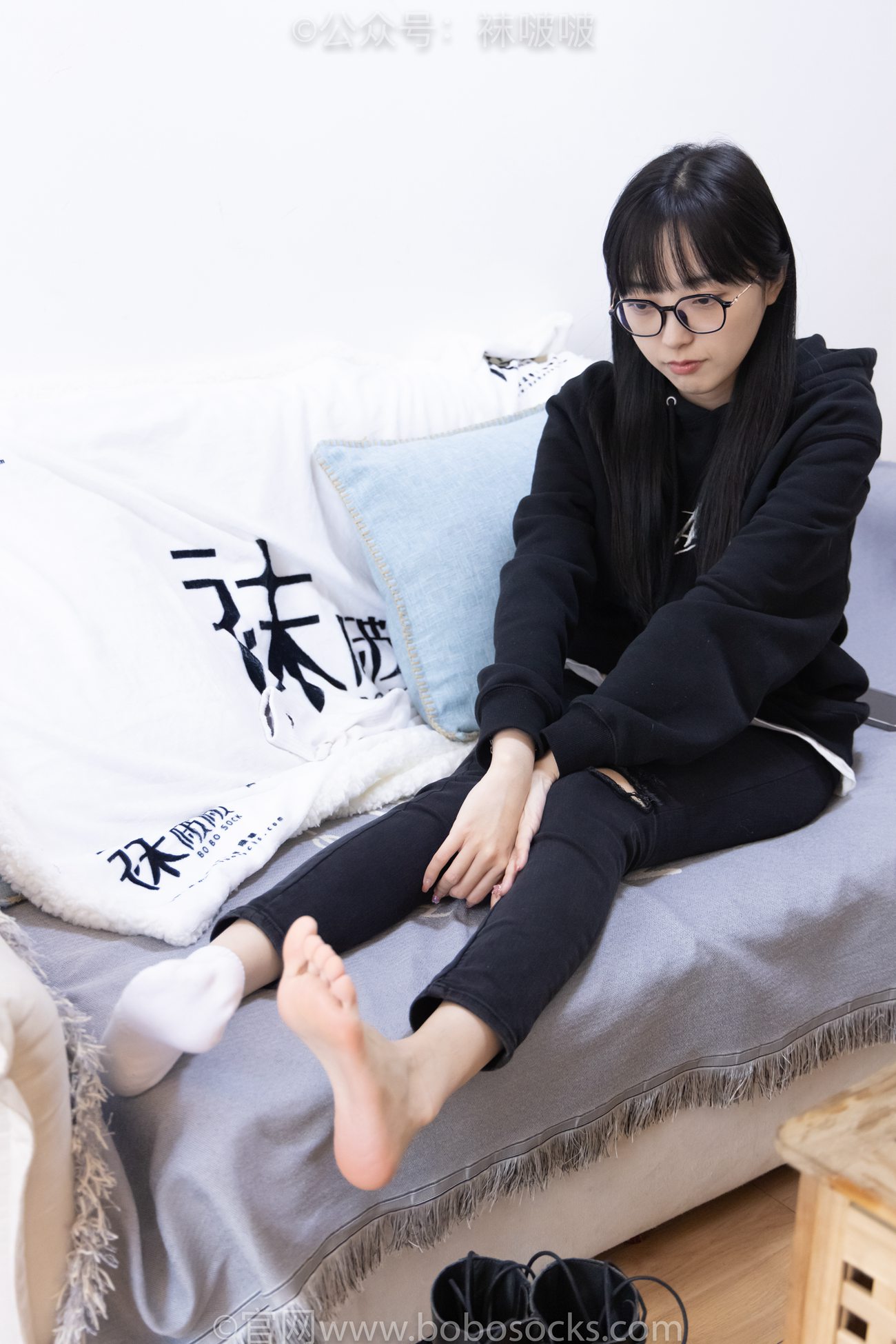 图片[105]-[BoBoSocks袜啵啵]NO.061 稚予-短靴、白棉袜、裸足[145P] – 速更版-美库