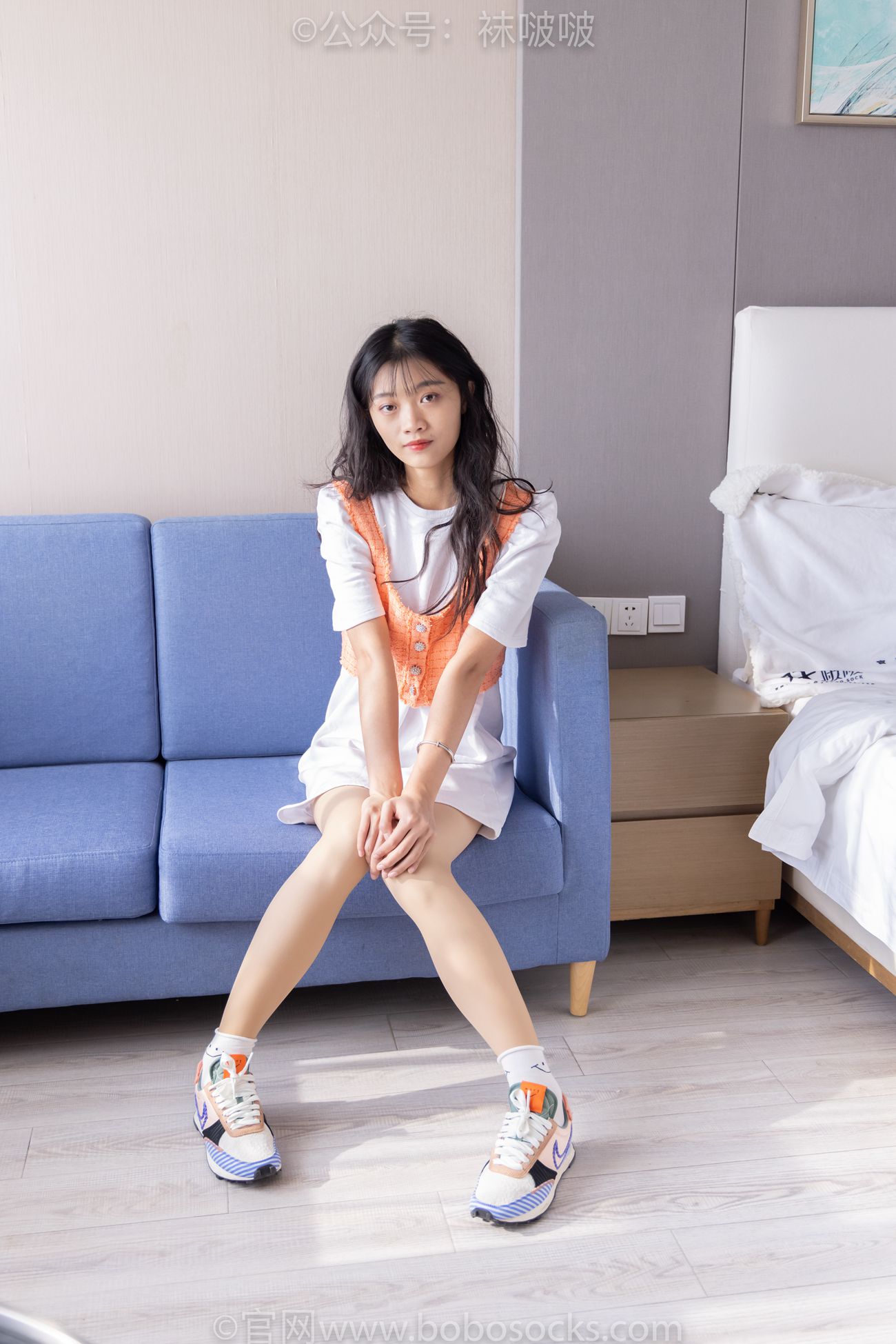 图片[10]-[BoBoSocks袜啵啵]NO.062 涵涵-运动鞋、白棉袜、厚肉丝[145P] – 速更版-美库