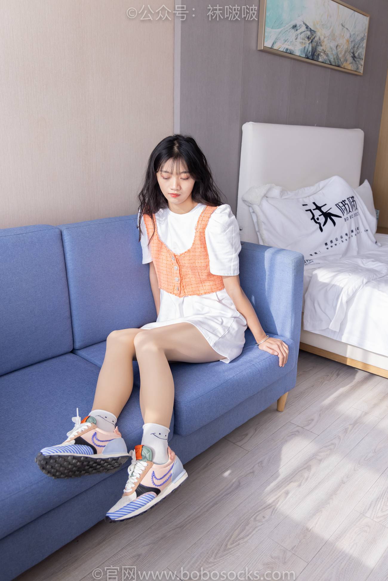 图片[13]-[BoBoSocks袜啵啵]NO.062 涵涵-运动鞋、白棉袜、厚肉丝[145P] – 速更版-美库