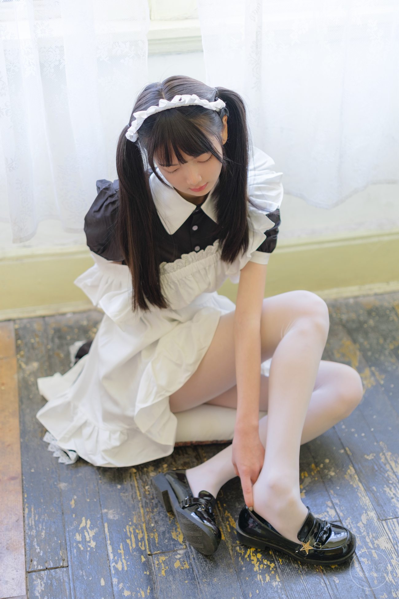 图片[36]-柴系小乖(稚乖画册) – 夜夜白丝女仆[100P] – 速更版-美库