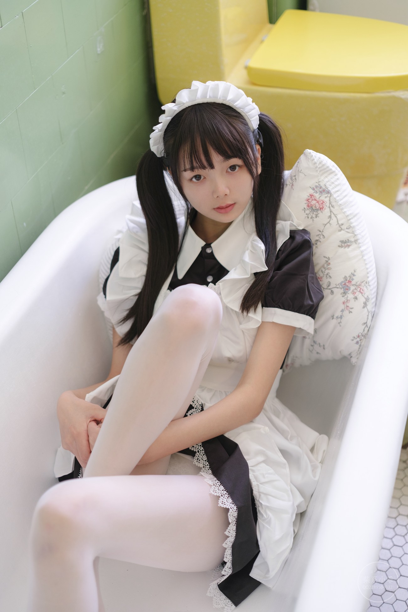 图片[61]-柴系小乖(稚乖画册) – 夜夜白丝女仆[100P] – 速更版-美库