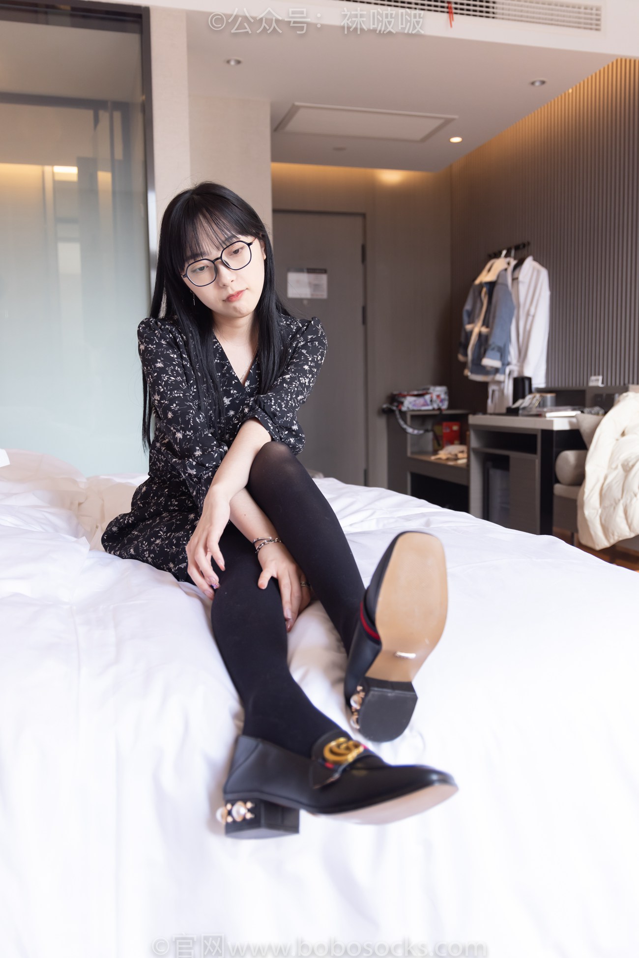 图片[22]-[BoBoSocks袜啵啵]NO.064 稚予-平底鞋、厚黑丝[137P] – 速更版-美库